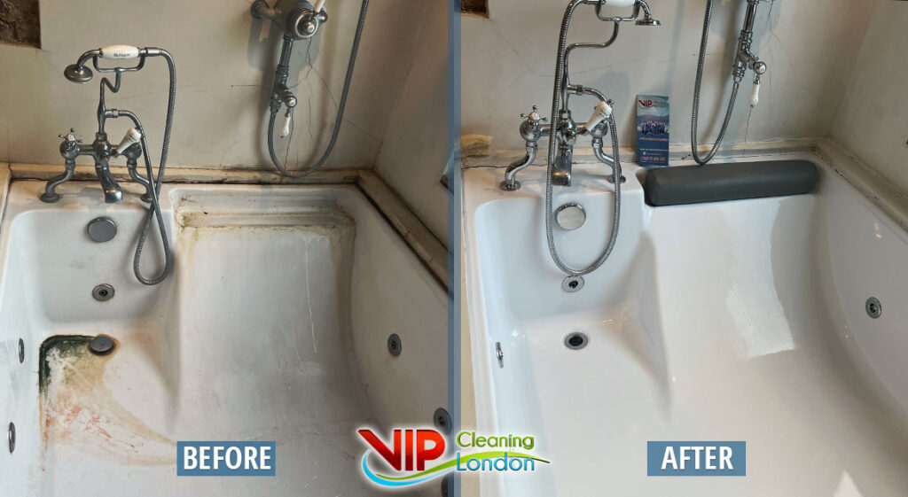 Jacuzzi Cleaning Services before and after.