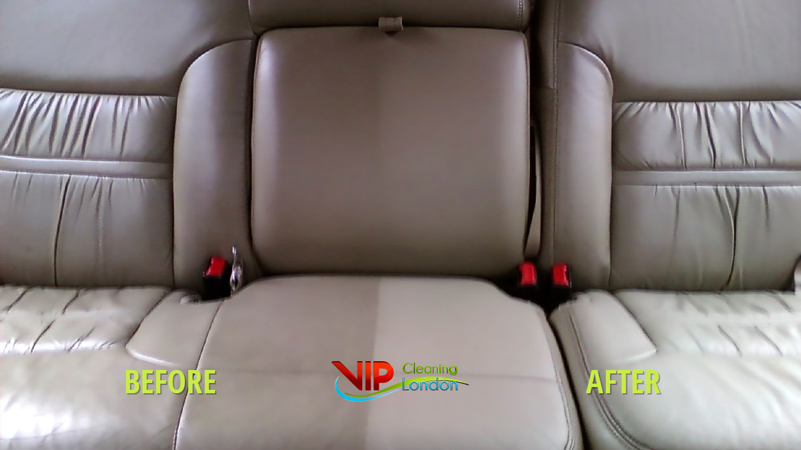 Steam cleaning a car upholstery seat